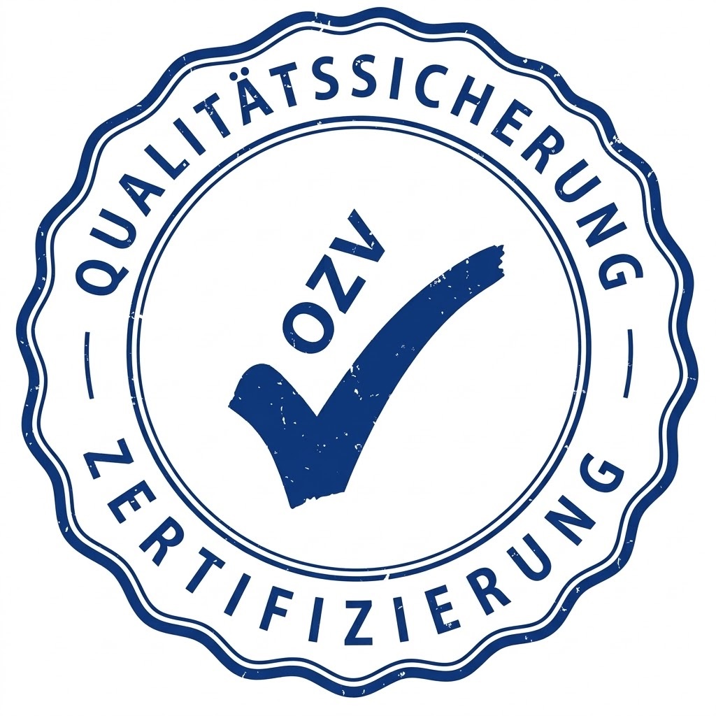QZV Qualitätssicherung Zertifizierung Stempel